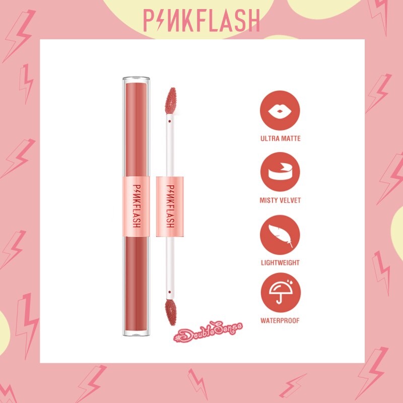 Pinkflash Pink Flash 2in1 Duo Lip Gloss Ultra Matte &amp; Velvet Lip PF L13