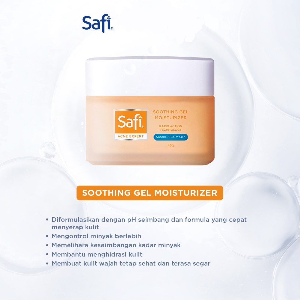 Safi Acne Expert Soothing Gel Moisturizer Cream 45gr