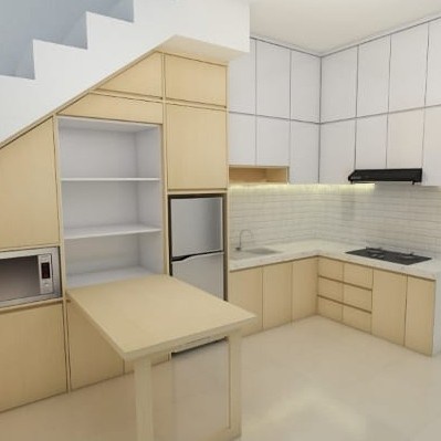 kitchen set lemari dapur minimalis modern hpl