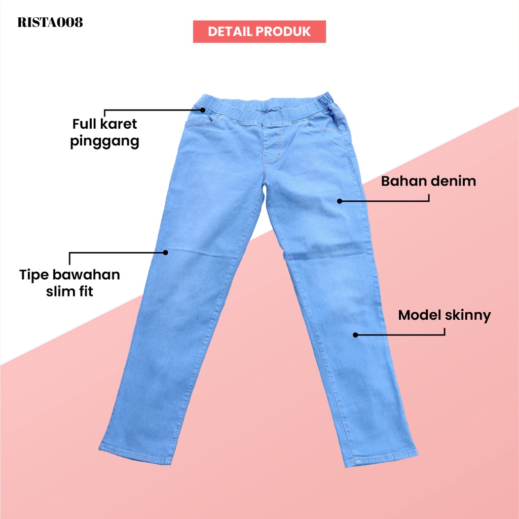 Legging Skinny Jeans Long Pants Celana Panjang Sehari Hari Wanita Outfit Remaja Terlaris