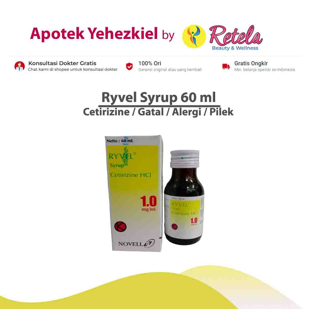 Jual Ryvel Sirup 60ml 5mg/5ml Shopee Indonesia