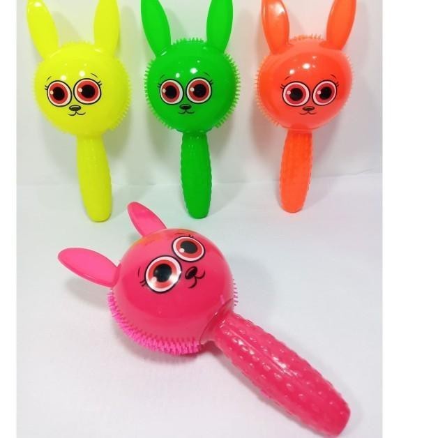 Rubber Stick Toys Boneka Lampu dan Suara Mainan Pencet Toet Toet