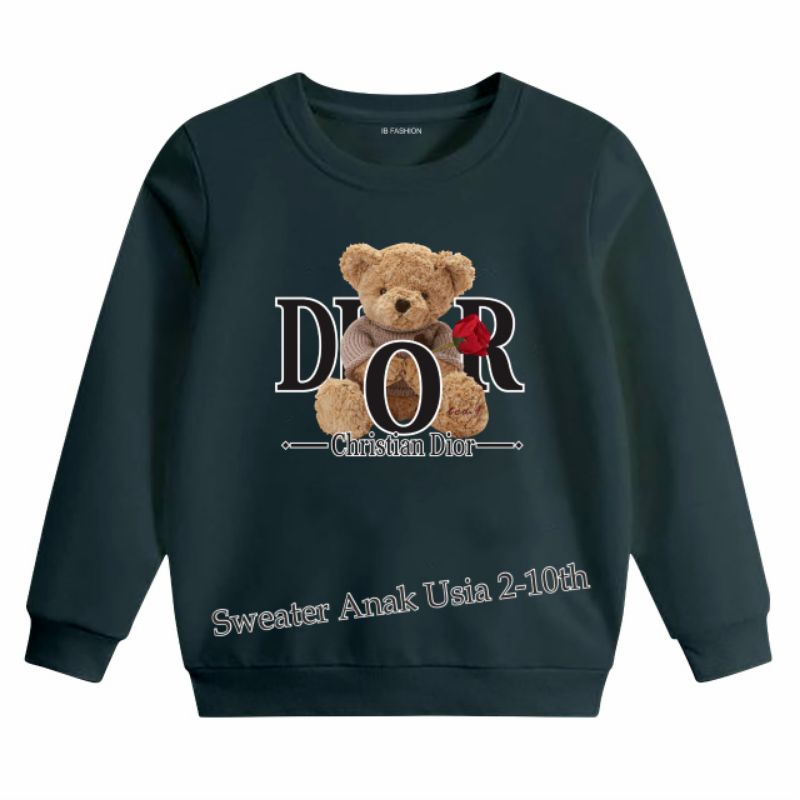 ((IB))SWEATER ANAK2 UNISEX/BEAR DIGITAL SABLON