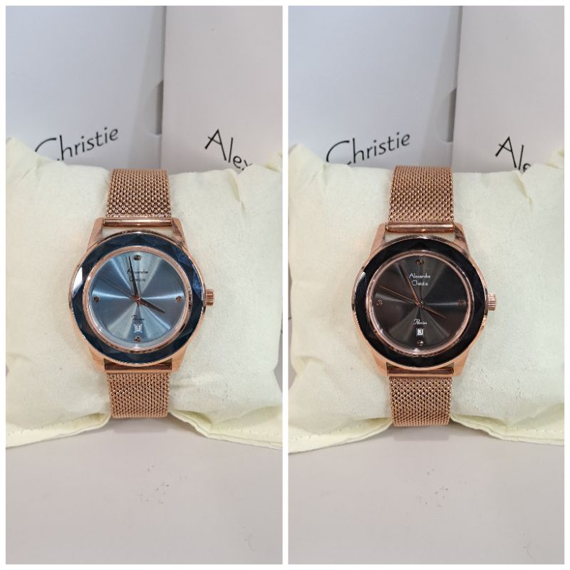 Alexandre Christie AC 2908 AC2908 Jam Tangan Wanita Stainless Steel Original & Garansi 1 Tahun Mesin