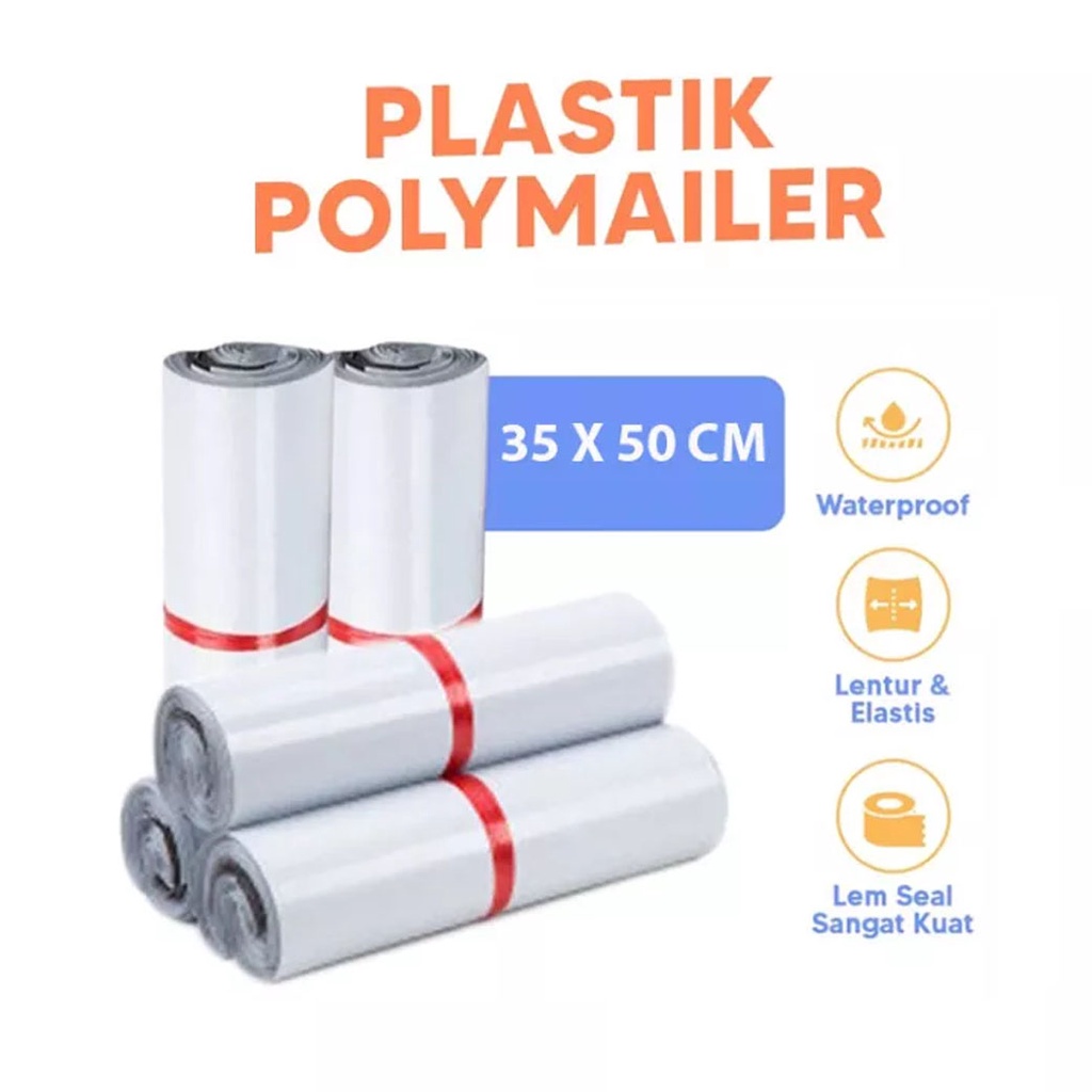 Beauty Jaya  Plastik Packing Olshop Polymailer Isi 100PCS Sedia UK 35x50 CM / 50x33 CM / 40x24 CM Murah