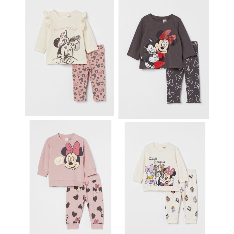H&M setelan anak / bayi / balita mickey minnie mouse