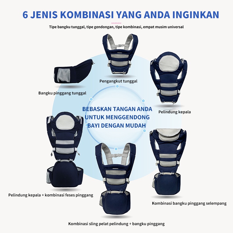 Gendongan Bayi  / Baby safe Gendongan Bayi / Gendongan Anak Depan Multi/Gendongan Bayi SSC/Gendongan Hipseat Bayi