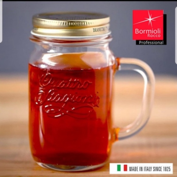 

Jual Mug Jar Bormioli Rocco Quatro/Mug Jar Glass/Masson Jar/Jar Limited