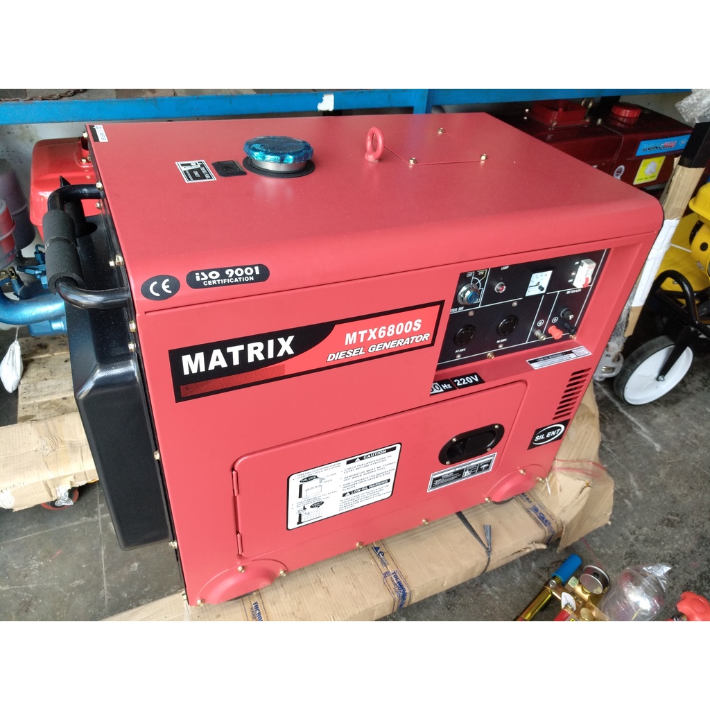 GENSET SILENT DIESEL MATRIX 5000 WATT MT6800S SOLAR HARGA PROMO