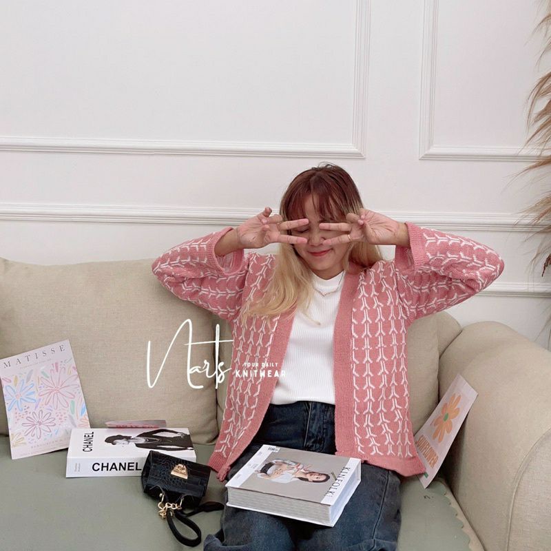 Edrea Crop Cardy/ Atasan Baju Rajut wanita