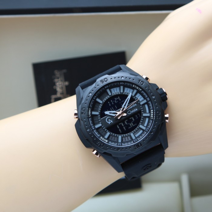 ALEXANDRE CHRISTIE AC 9370 BLACK ROSEGOLD DOUBLE TIME PRIA. ORIGINAL