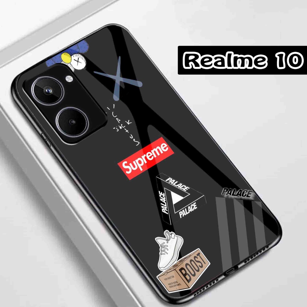 (Q11) Softcase Realme 10 - Softcase Kaca Realme 10 - Case Aesthetic Realme 10 - Case keren Realme 10