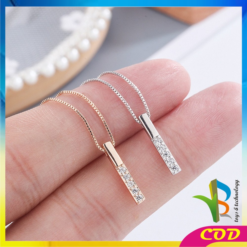 RB-K60 Kalung Bandul Mutiara Korea Style Perhiasan Kalung Titanium Gaya Korea Kalung Berlian Anti Karat Gift Aksesoris Wanita