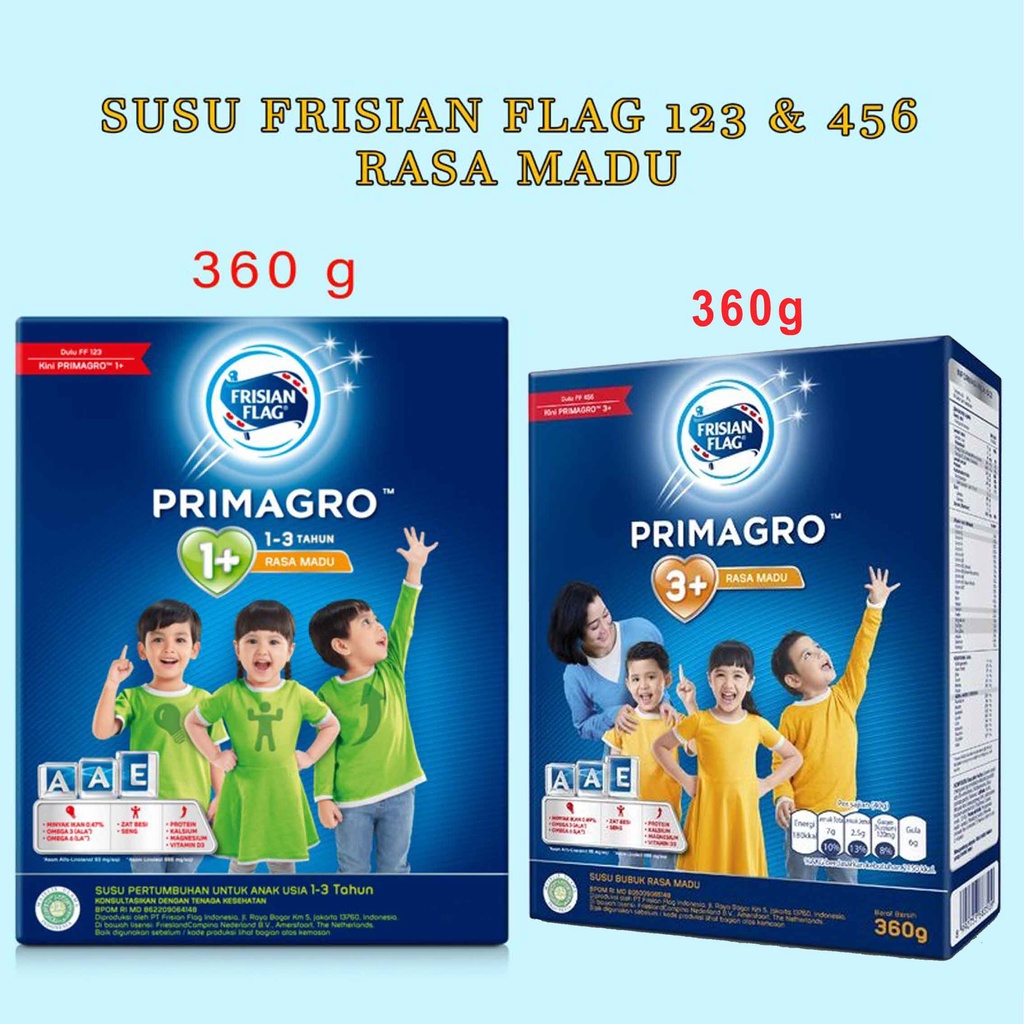 SUSU FRISIAN FLAG 123 &amp; 456 RASA MADU