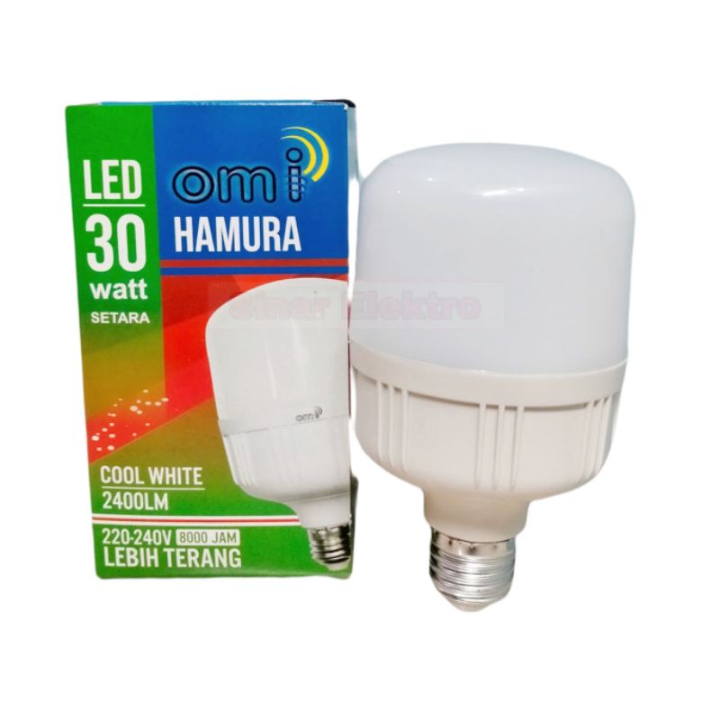 Lampu LED Jumbo Tabung Omi 5w,10w,15w,20w,30w,40w / Lampu Putih Terang Hemat Energi / Steker