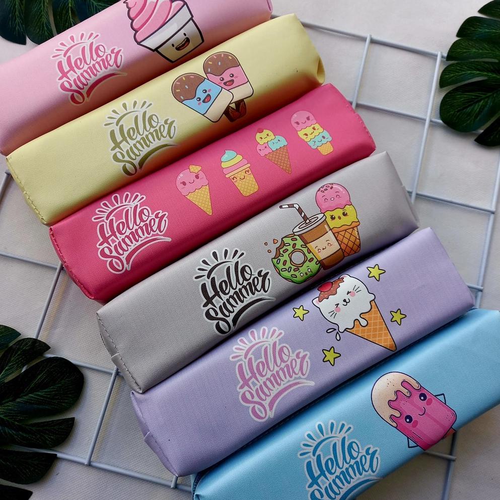 

(J-J8J➸) Kotak Pensil Unik Motif Snack Food and Fruit trending