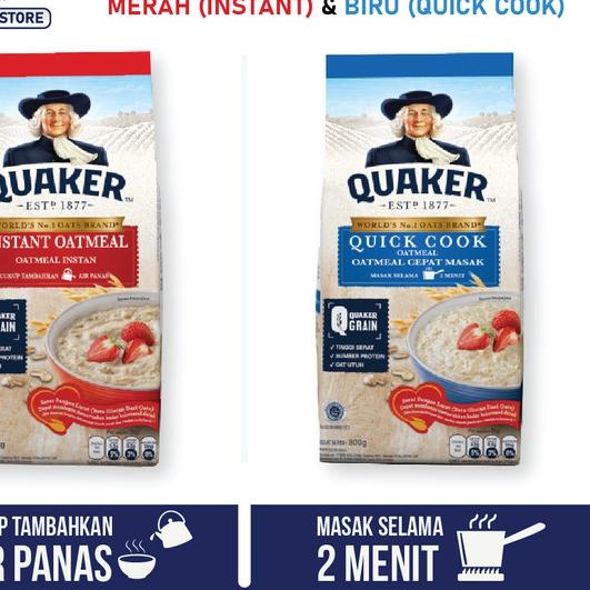 

COD✔️Quaker Instant Oatmeal 800 gr - Twin Pack|RA6