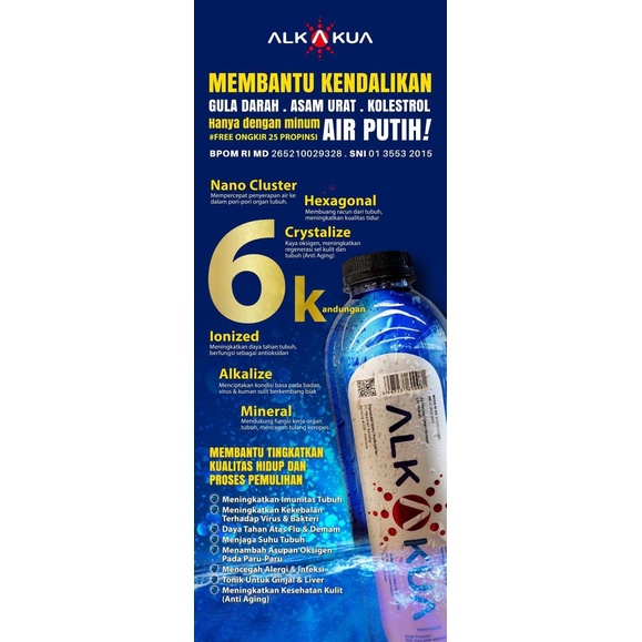 

Alkakua Air Kesehatan 1 Dus Isi 40 x 280ml