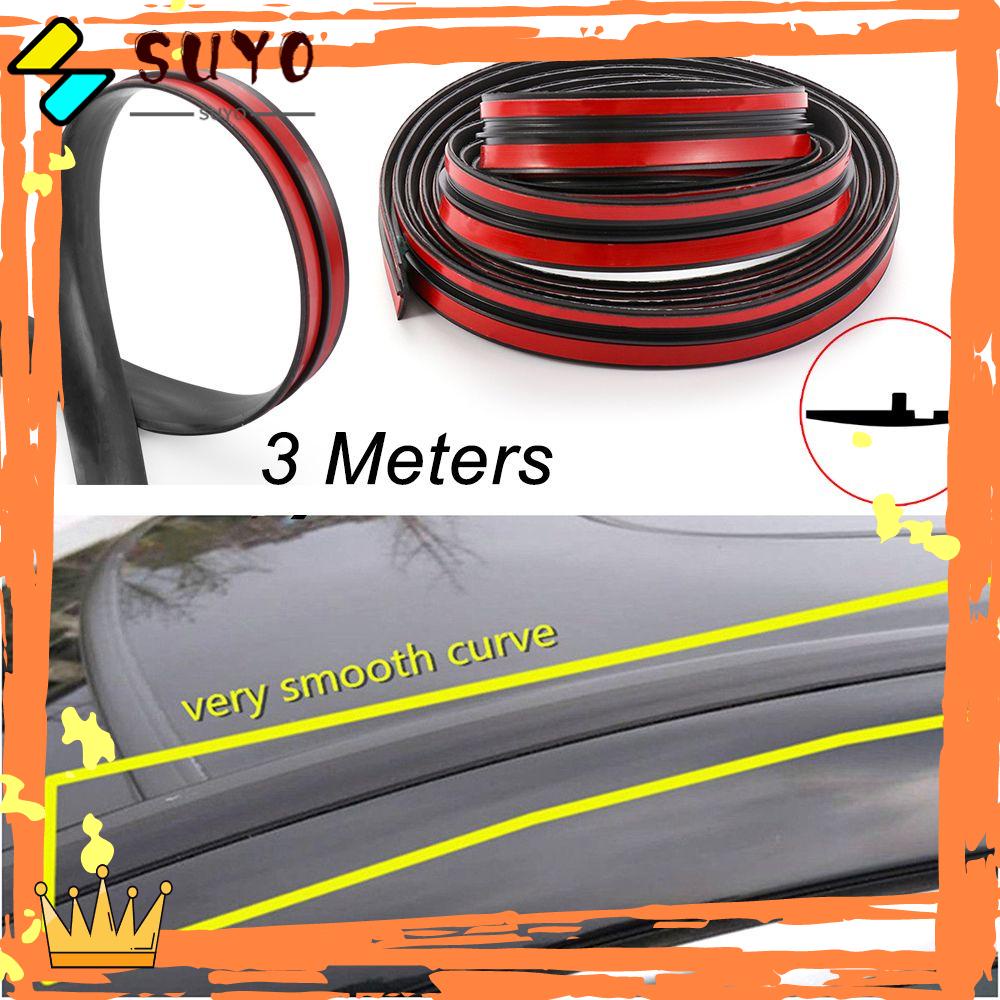 Suyo Seal Strip 3m/9.84ft Depan Belakang Kaca Depan Sunroof Lis Mobil