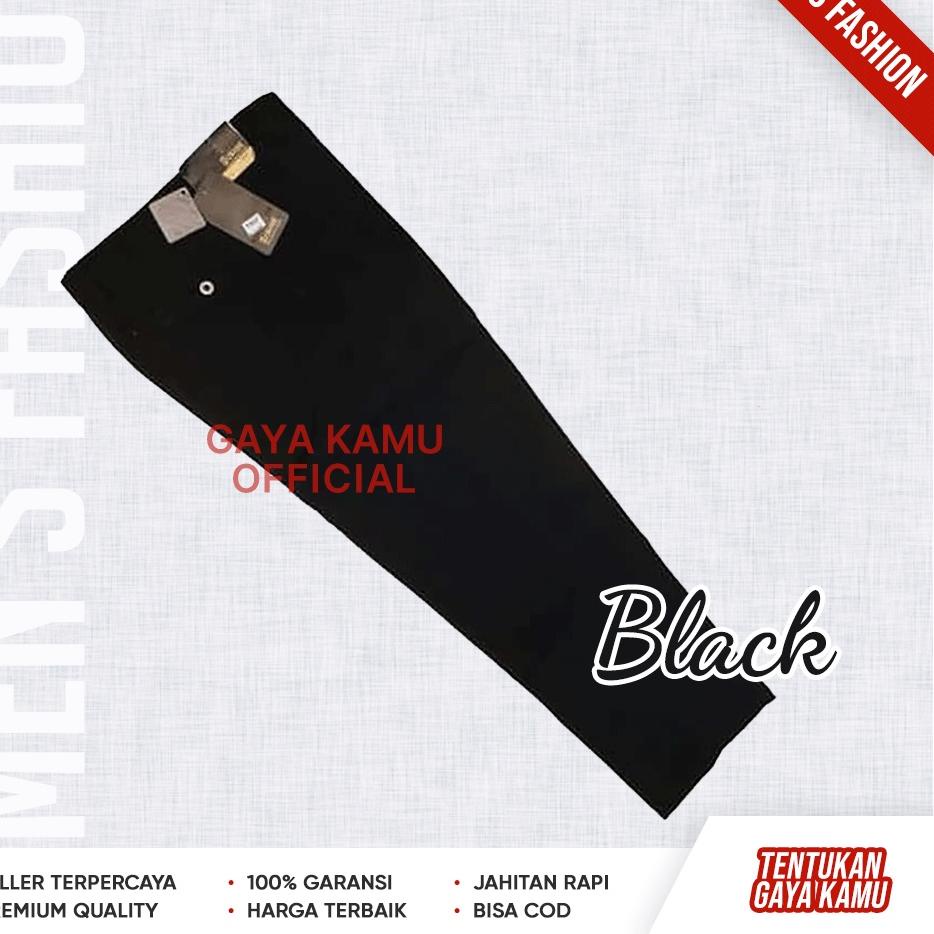 Harga Bersahabat Celana Bahan Kain Pria Jumbo Hitam Panjang Formal Kerja Kantor Kuliah Kondangan Pri