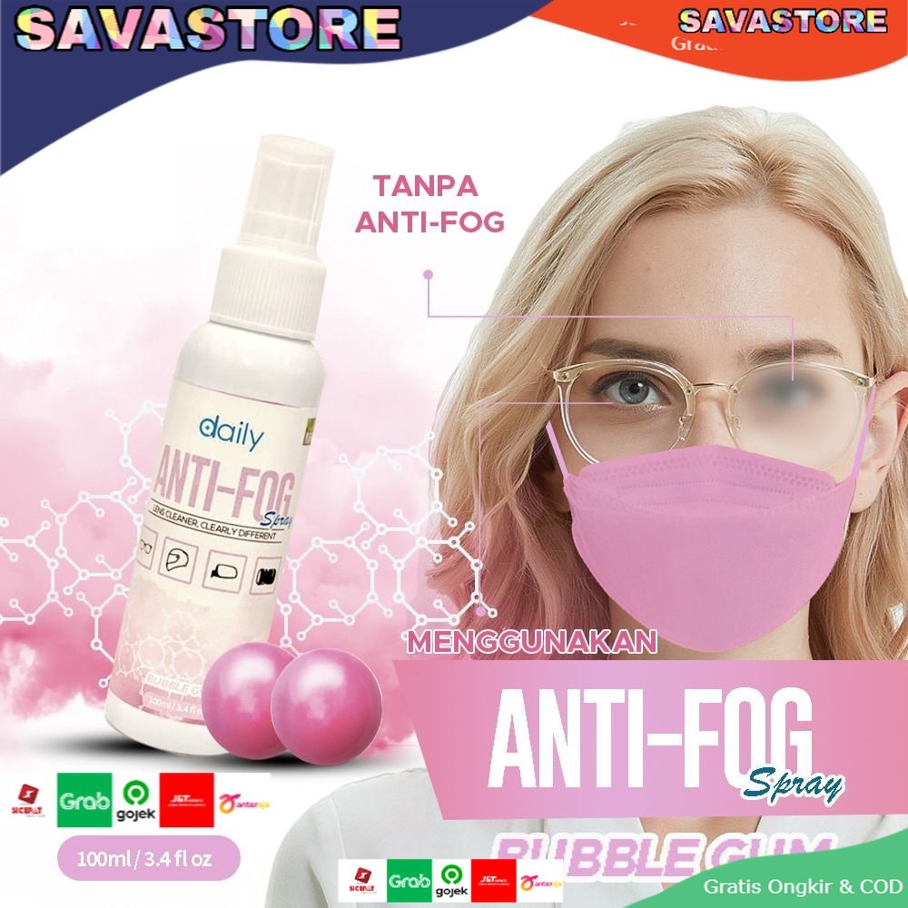 CAIRAN PEMBERSIH LENSA KACAMATA DAILY ANTI FOG SPRAY LENS CLEANER