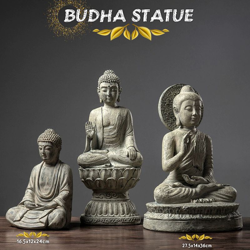 Jual Patung Budha Pajangan Budha Semedi Budha Statue Hiasan Rumah