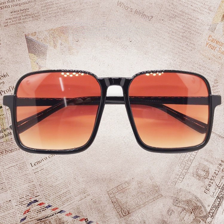 Kacamata Wanita Kotak Korean Fashion Retro Square Anti UV400 Terbaru Kacamata Sunglasses Import