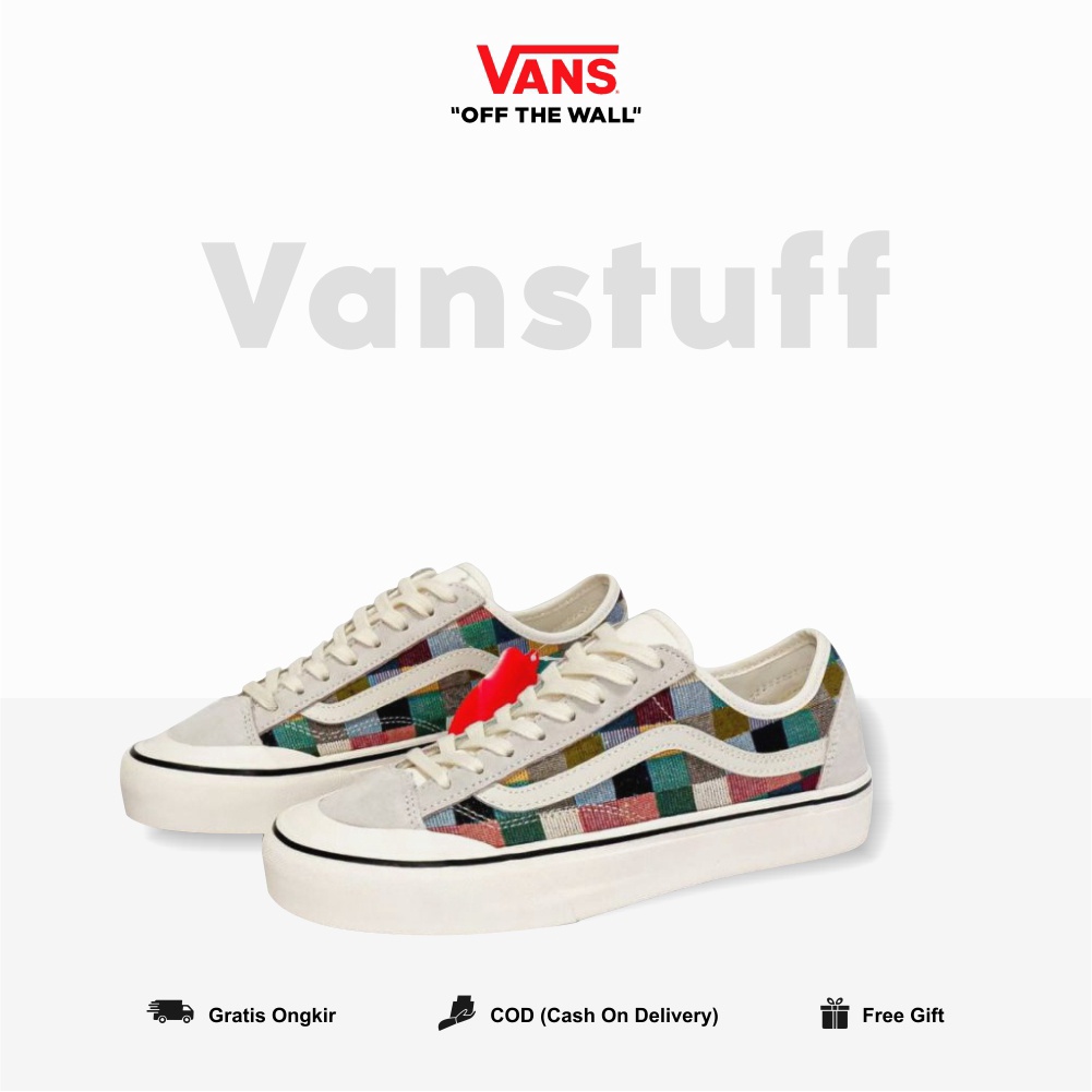 Vans Style 36 Decon Sf Woven Checkerboard Multicolour Original 100% BNIBWT Global Market Authentic Guarated Cowo Couple Cream