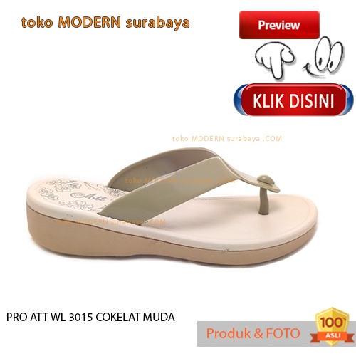 Sandal wanita sandal casual jepit karet PRO ATT WL 3015