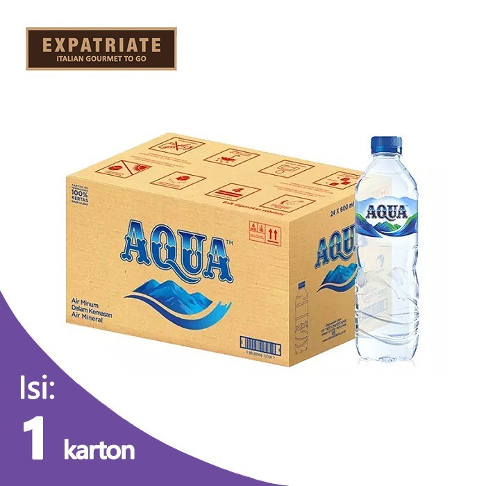 

AQUA Air Mineral Botol 600ml (24pcs)