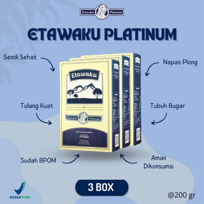 

[new] ETAWAKU PLATINUM SUSU KAMBING ETAWA 3 BOX TUBUH BUGAR AKTIVITAS LANCAR