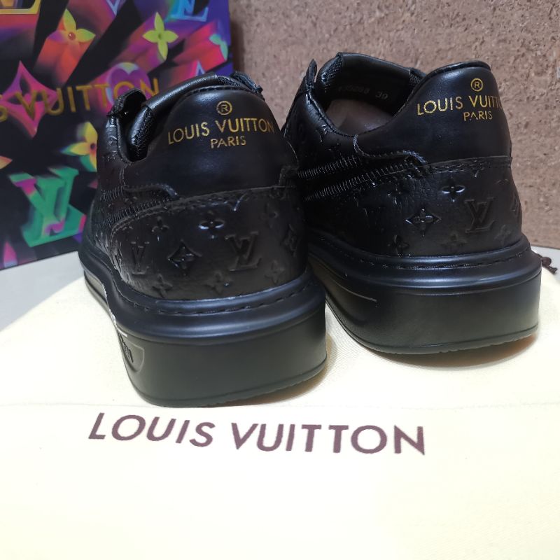 lv shoes men run away sepatu pria branded mirror p1shoes hitam kets cowok