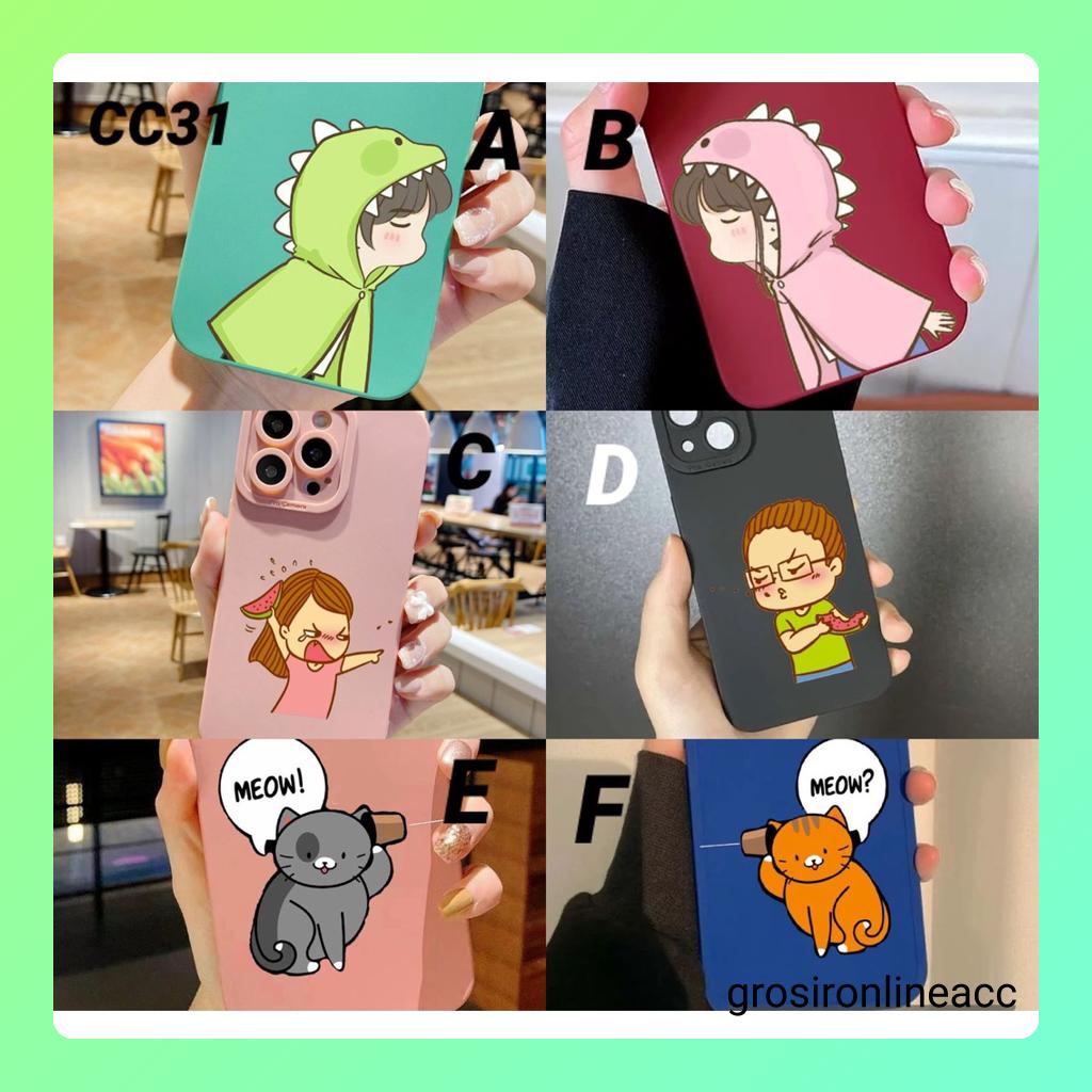 Case Casing Pasangan CC31 Hati for Xiaomi Redmi A1 A1+ 2022 4A 4X 5A 6A 7 7A 8 9 9A 9i 9C 9T 10 10C 11 11T 12 Note 4 4X 5A 5 7 8 9 10s 11s S2 Poco C40 F3 F4 M3 M4 M5 X3 NFC GT Pocophone 5G Prime Pro