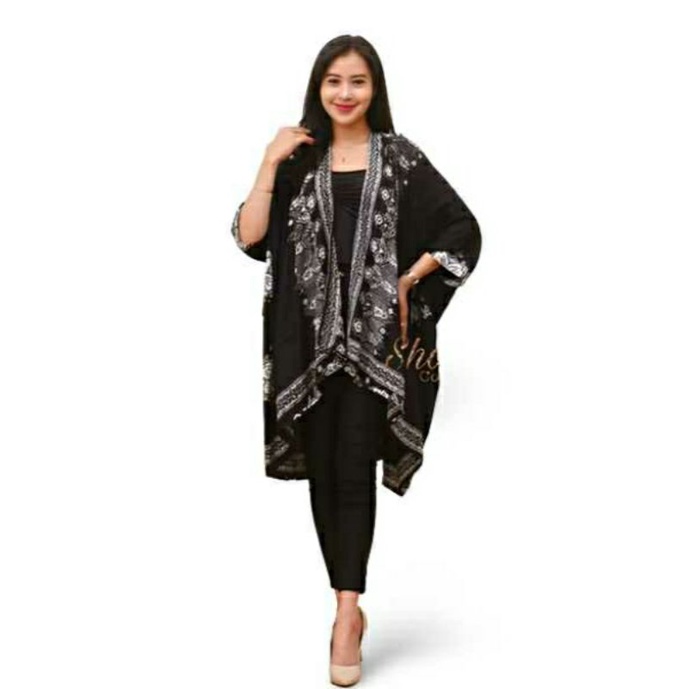 OUTER BATIK KIMONO OUTFIT KONDANGAN SIMPEL terlaris