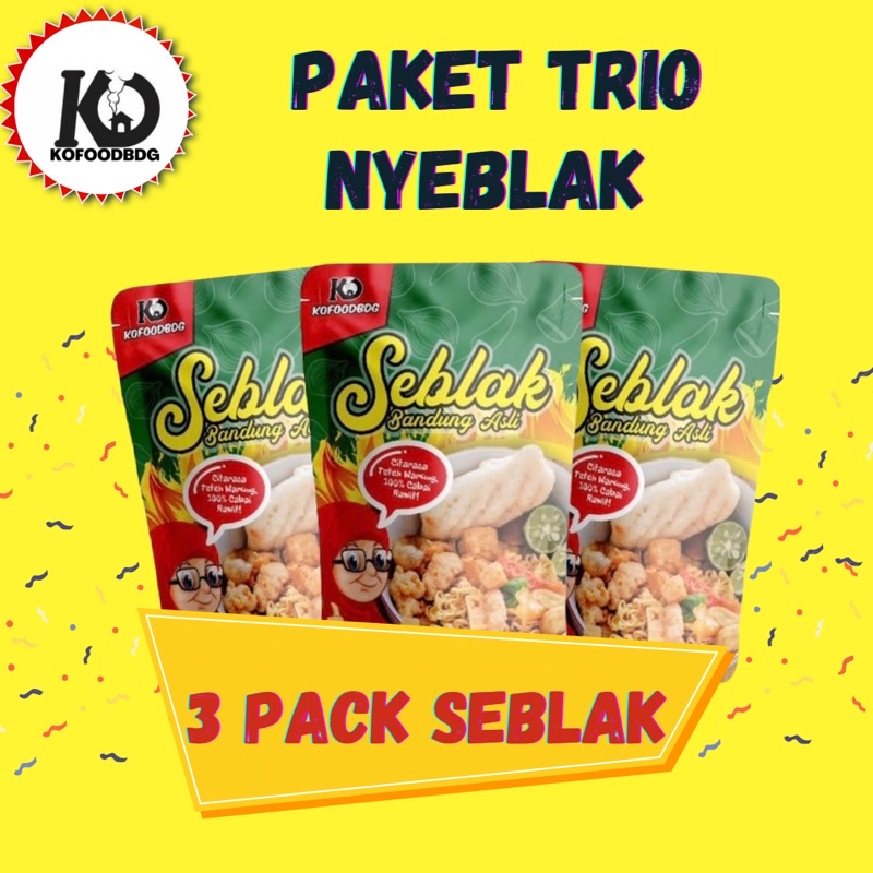 

SEBLAK BANDUNG ASLI ( PAKET TRIO NYEBLAK )