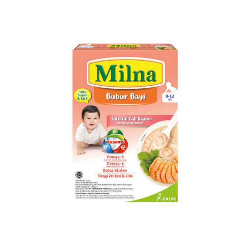 Milna Bubur Bayi 8 Bulan 120g / Bubur Bayi / Makanan Bayi