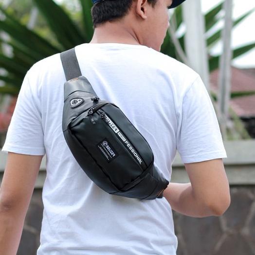 (♥C6369]  ☀ PROMO Waistbag - Tas Samping Pria - Tas Selempang keren Pria Waterproof ori - waistbag k
