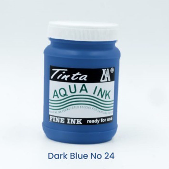 

Cat Sablon Kardus, Kertas & Styrofoam Aqua Ink - 1 Kg - Warna Dark Blue