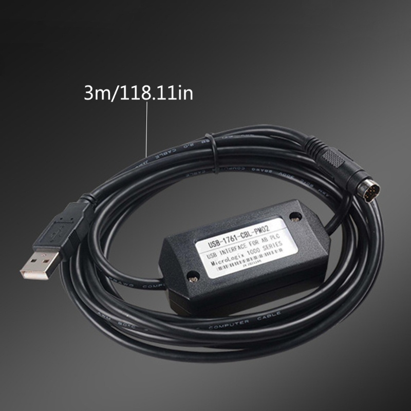 Zzz USB-1761-CBL-PM02 Kabel Program USB PLC Untuk AB Micrologix Seri1000 /1200 /1500