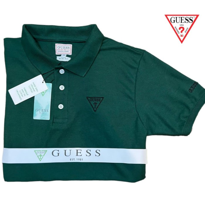 Ready Stock Kaos Kerah Polo Shirt Original Pria Kaos Levis Berkerah Putih