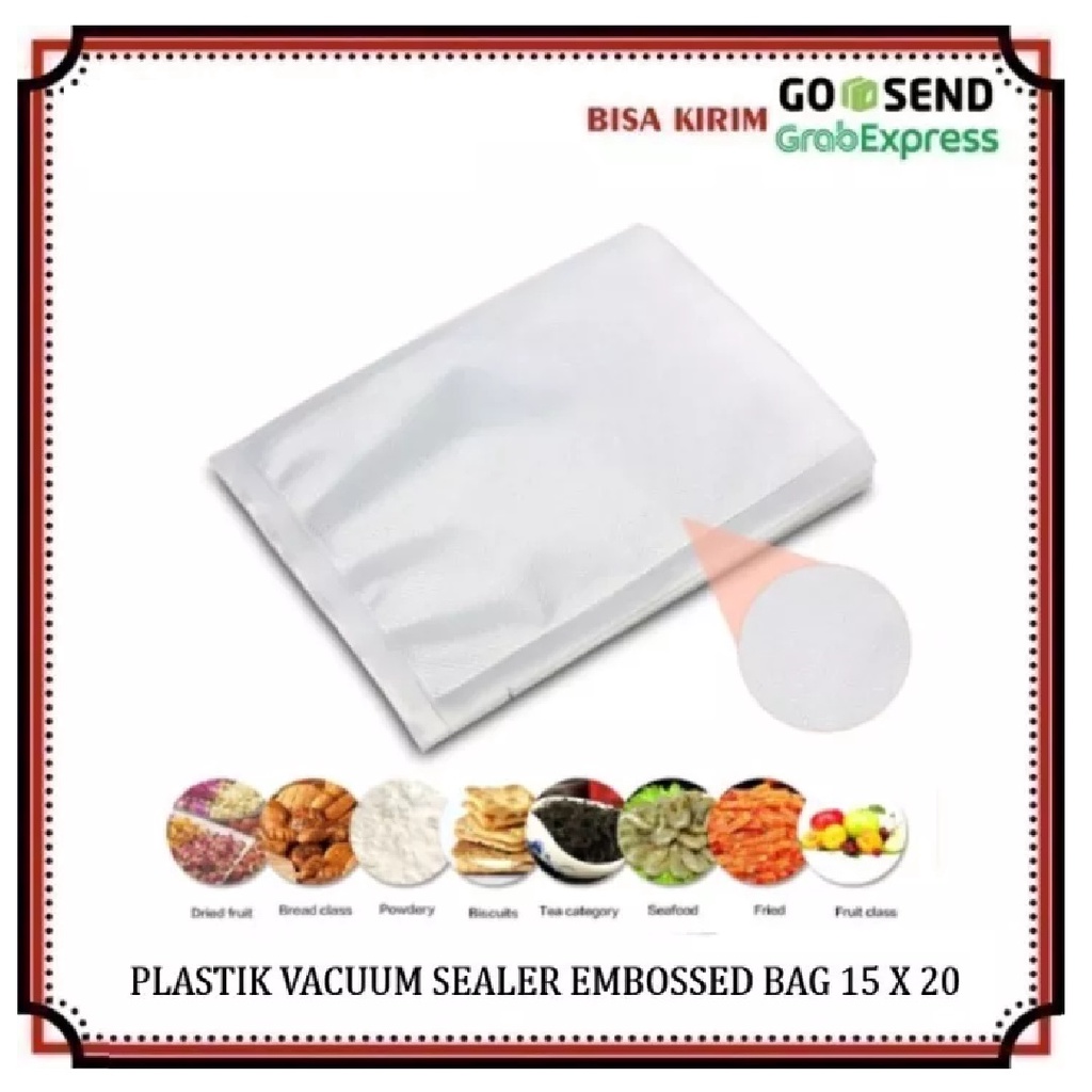 Plastik Vacuum Makanan Embossed Harga 10 pcs - B190141