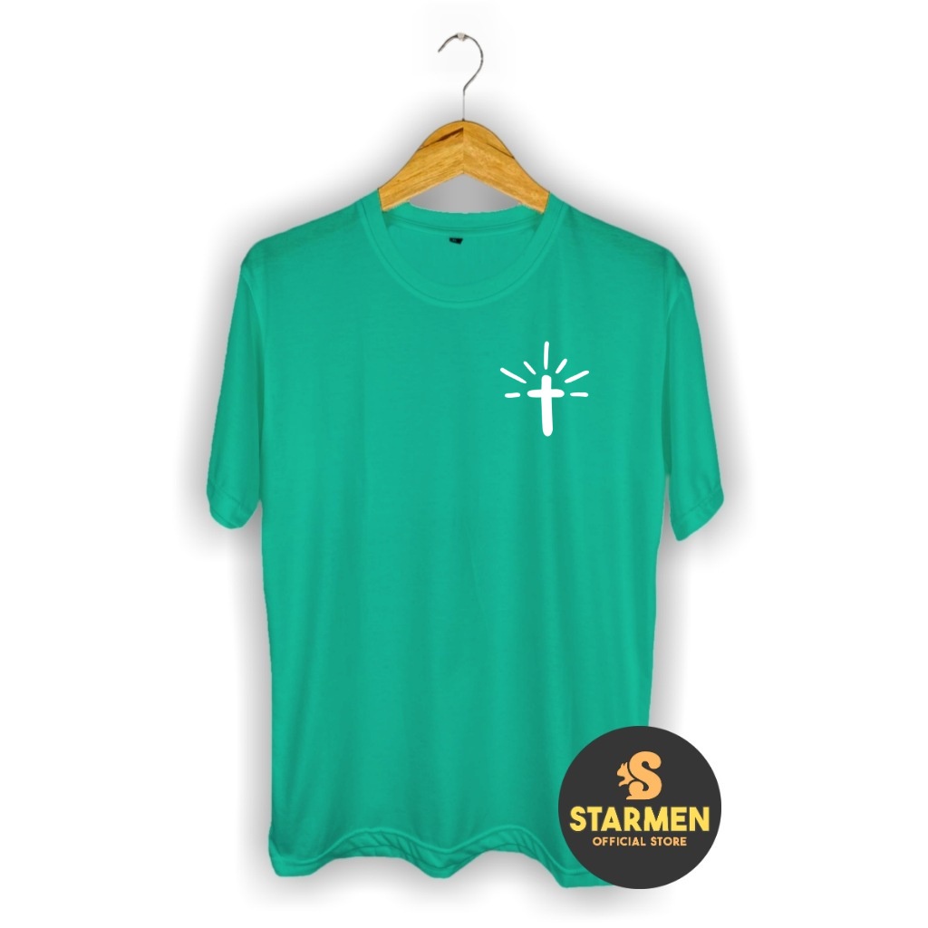 Kaos Distro Pria T-Shirt Motif Logo SALIB JESUS B