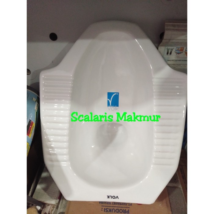 Kloset Kloset Jongkok Putih Volk / Closet Jongkok Volk
