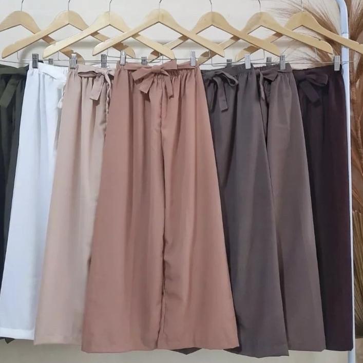 CELANA KULOT RIBBON WOLFIS PANJANG JUMBO OOTD