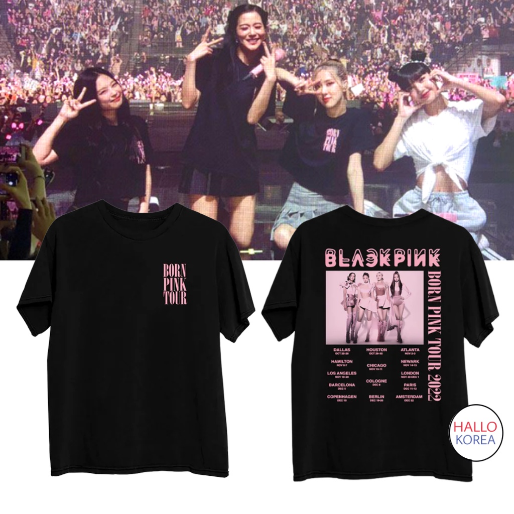 Kaos Blackpink Bornpink Konser Blackpink Tiket Blackpink Bornpink 2023