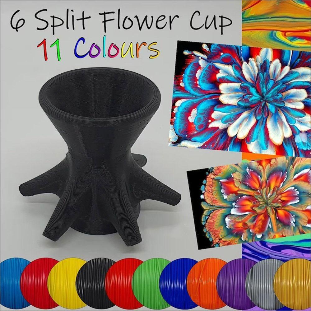 Solighter 2/3pcs/Set Gelas Belah Penuang Cat Mudah Digunakan Mini Split Cup Painting Pouring