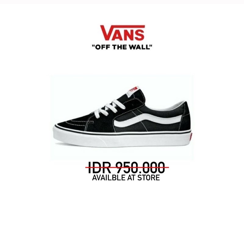 Vans Sk8 Low Classic Black White Original