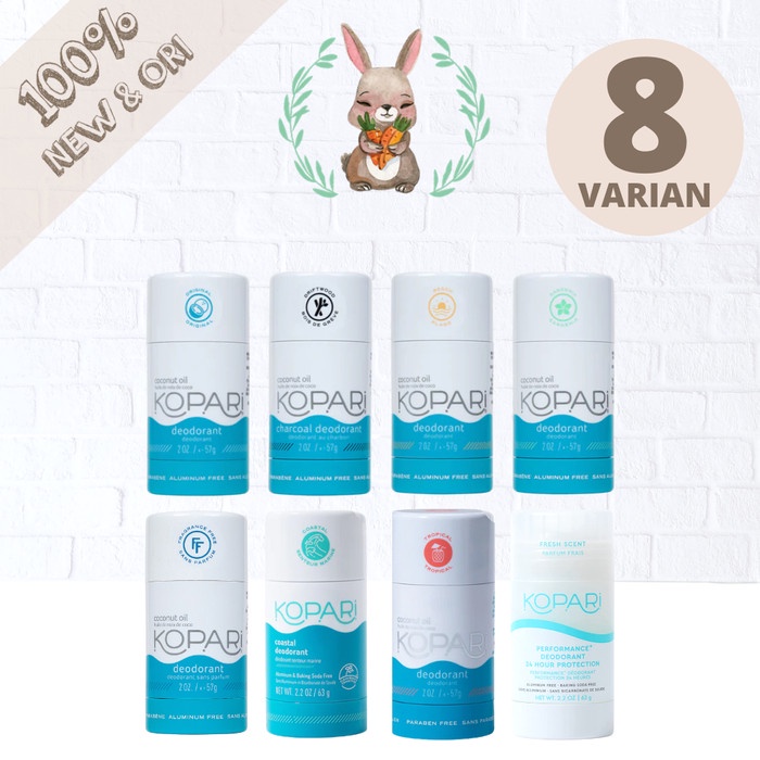 KOPARI ORGANIC DEODORANT CHARCOAL BEACH GARDENIA TROPICAL COASTAL CBD