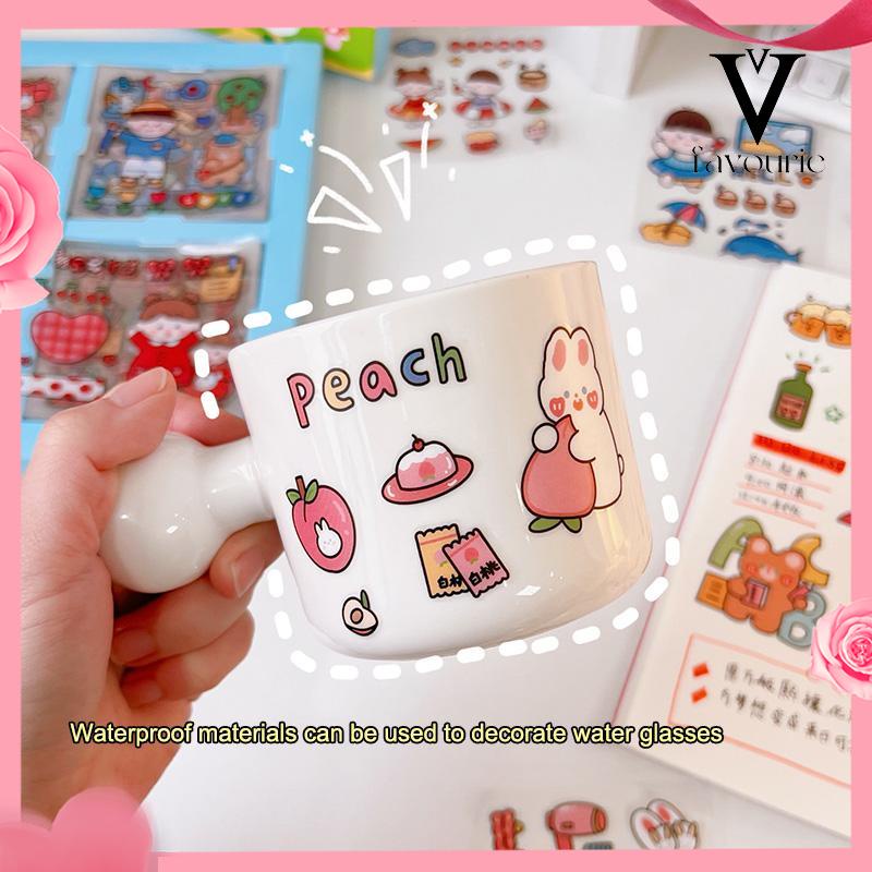 COD20PCS/Set Stiker Motif Kartun Korea Lucu Anti Air Dekorasi pola kecil Handbook Scrapbook DIY-FA