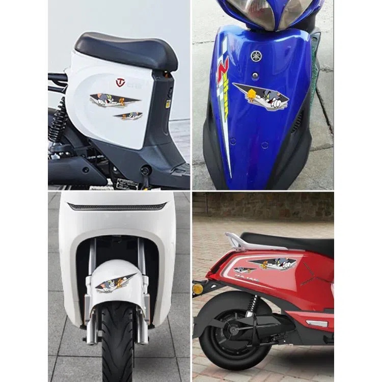 Stiker Kartun Mobil Untuk Menutupi Goresan Stiker Mobil Penampilan Stiker Kepribadian body Mobil